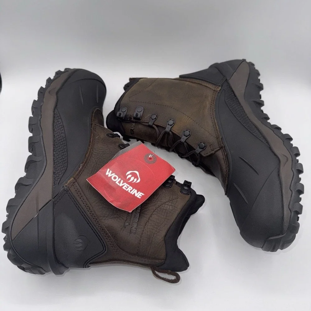 Wolverine Frost Waterproof Boots Men's Size 10 Brown Leather